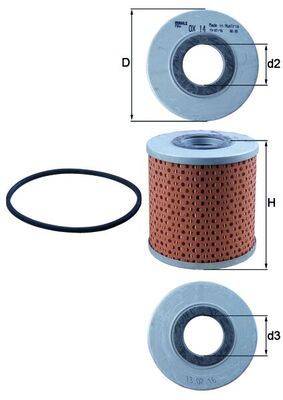 Mahle OX14D Ölfilter