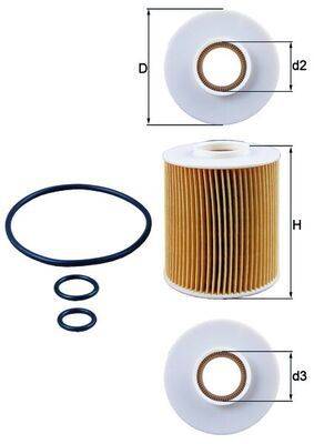 Mahle OX163/4D Ölfilter