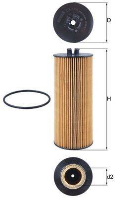 Mahle OX174D Ölfilter