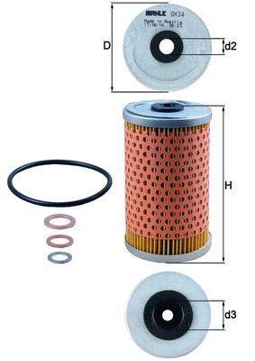 Mahle OX34D Ölfilter