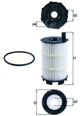 Mahle OX350/4D Ölfilter