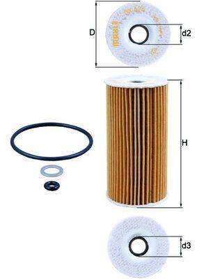 Mahle OX424D Ölfilter