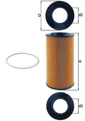 Mahle OX434D Ölfilter