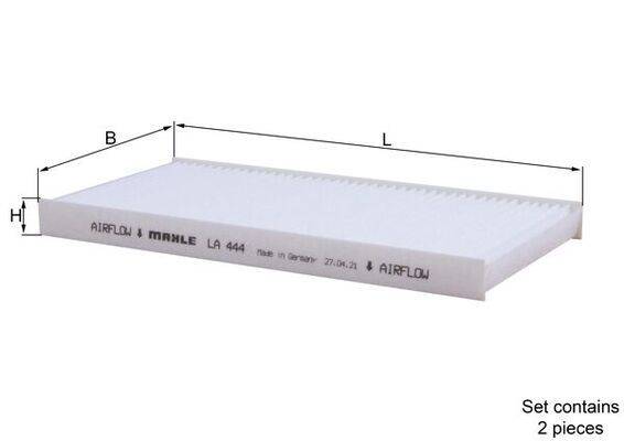 Mahle LA444/S Filter, Innenraumluft