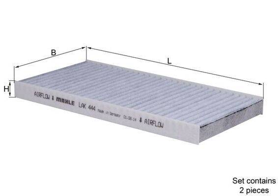 Mahle LAK444/S Filter, Innenraumluft