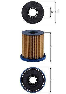 Mahle OX1350 Ölfilter