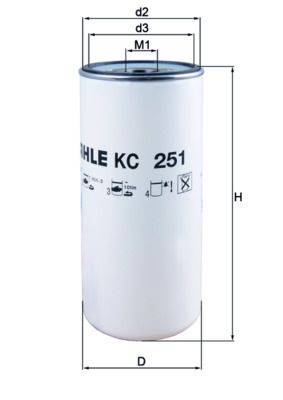 Mahle KC251 Kraftstofffilter