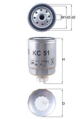 Mahle KC51 Kraftstofffilter