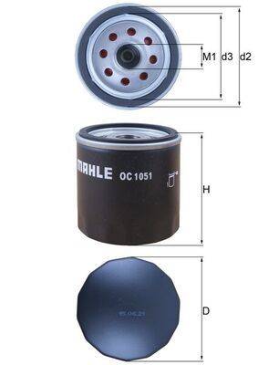 Mahle OC1051 Ölfilter