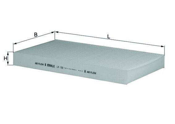 Mahle LA152 Filter, Innenraumluft