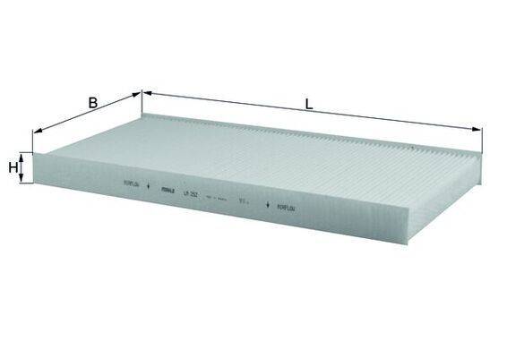 Mahle LA252 Filter, Innenraumluft