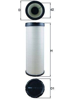 Mahle LXS252 Sekundärluftfilter