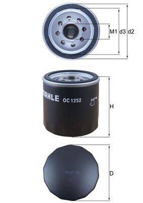 Mahle OC1252 Ölfilter