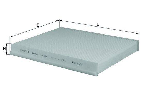 Mahle LA153 Filter, Innenraumluft