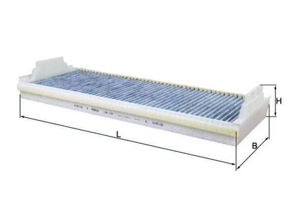 Mahle LAK154 Filter, Innenraumluft