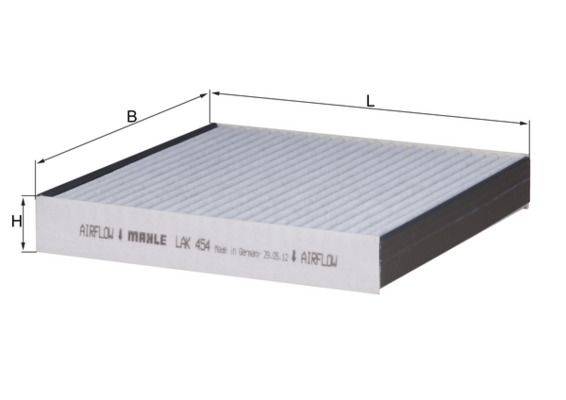 Mahle LAK454 Filter, Innenraumluft