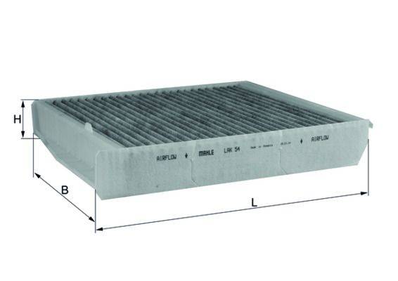 Mahle LAK54 Filter, Innenraumluft