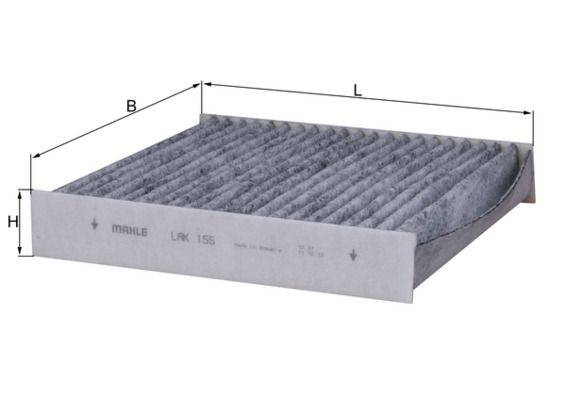 Mahle LAK155 Filter, Innenraumluft