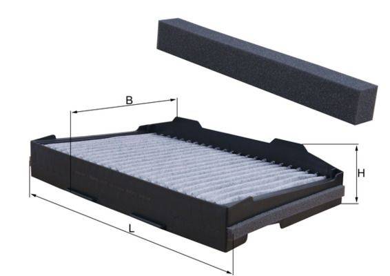 Mahle LAK255 Filter, Innenraumluft