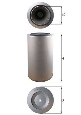 Mahle LX1255 Luftfilter