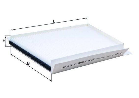 Mahle LA156 Filter, Innenraumluft