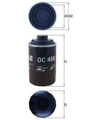 Mahle OC456 Ölfilter