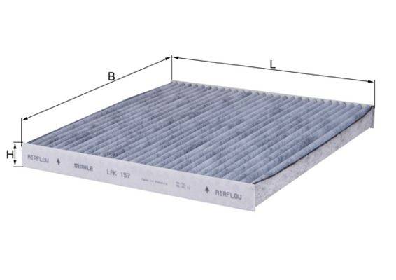 Mahle LAK157 Filter, Innenraumluft