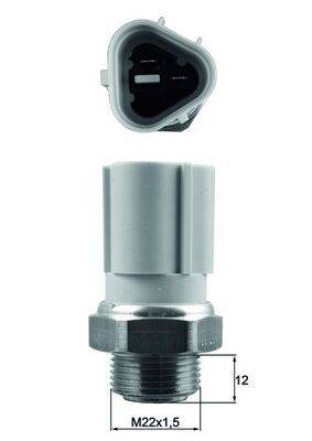 Mahle TSW57 Temperaturschalter, Kühlerlüfter