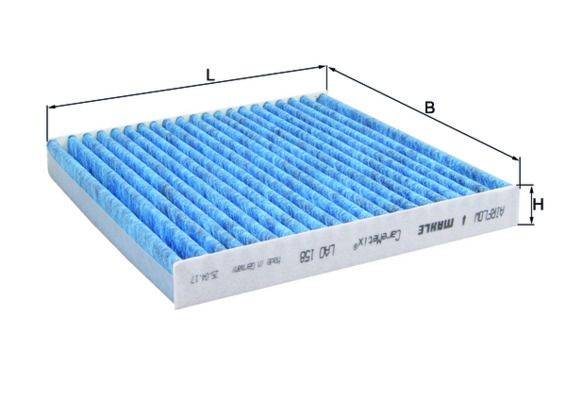 Mahle LAO158 Filter, Innenraumluft