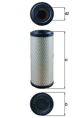 Mahle LX2958 Luftfilter