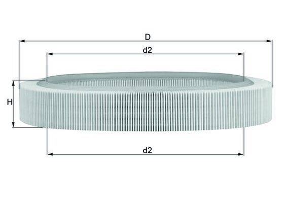 Mahle LX58 Luftfilter
