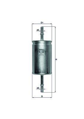 Mahle KL559 Kraftstofffilter