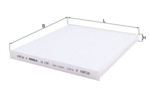 Mahle LA1159 Filter, Innenraumluft