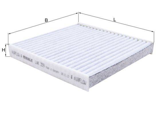 Mahle LAK359 Filter, Innenraumluft