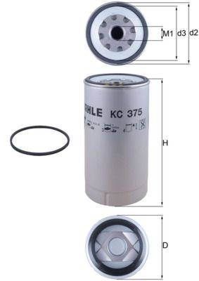 Mahle KC375D Kraftstofffilter