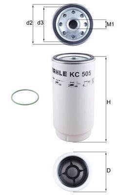 Mahle KC505D Kraftstofffilter