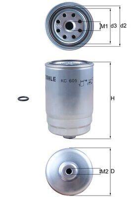 Mahle KC605D Kraftstofffilter