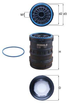 Mahle KC645D Kraftstofffilter