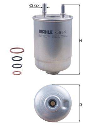 Mahle KL485/5D Kraftstofffilter