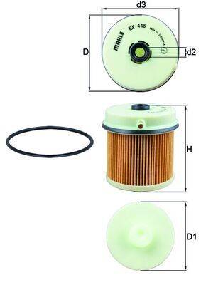 Mahle KX445D Kraftstofffilter