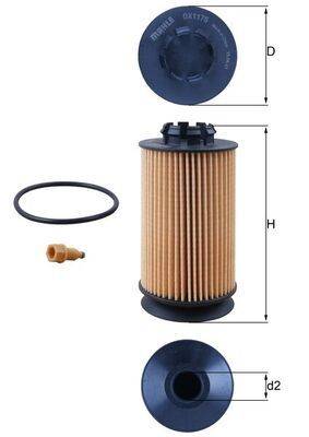 Mahle OX1175D Ölfilter