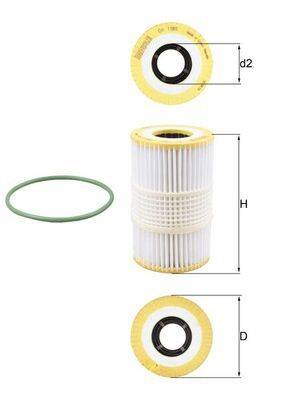 Mahle OX1185D Ölfilter