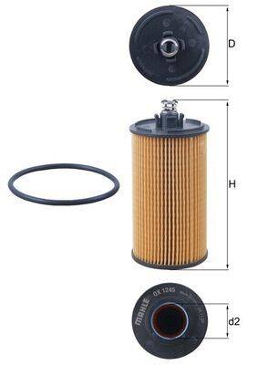 Mahle OX1245D Ölfilter