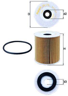 Mahle OX175D Ölfilter