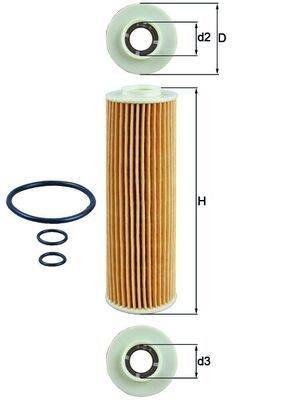 Mahle OX183/5D Ölfilter