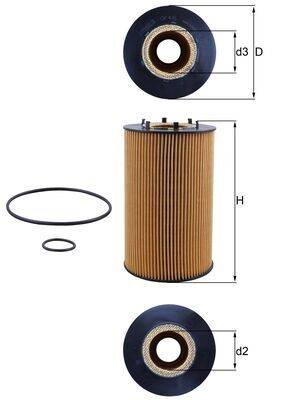 Mahle OX435D Ölfilter