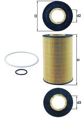 Mahle OX435D Ölfilter