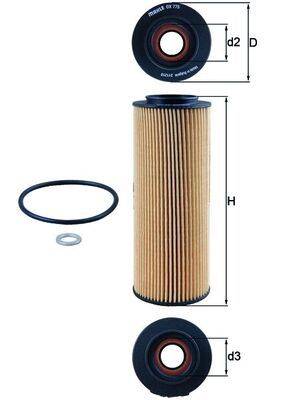 Mahle OX775D Ölfilter