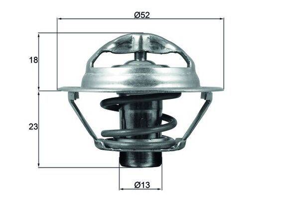 Mahle TX17595D Thermostat, Kühlmittel