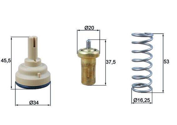 Mahle TX18195D Thermostat, Kühlmittel